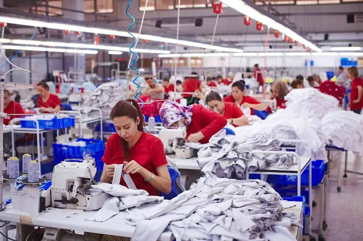Women's fashion clothing manufacturing at SDF Clothing factory